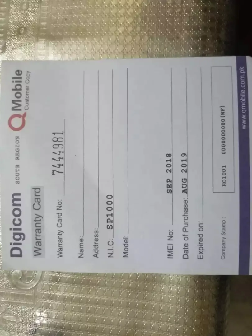QMobile SP1000-PTA Approved 2 Sims 4000 MAH Battery - photo 3
